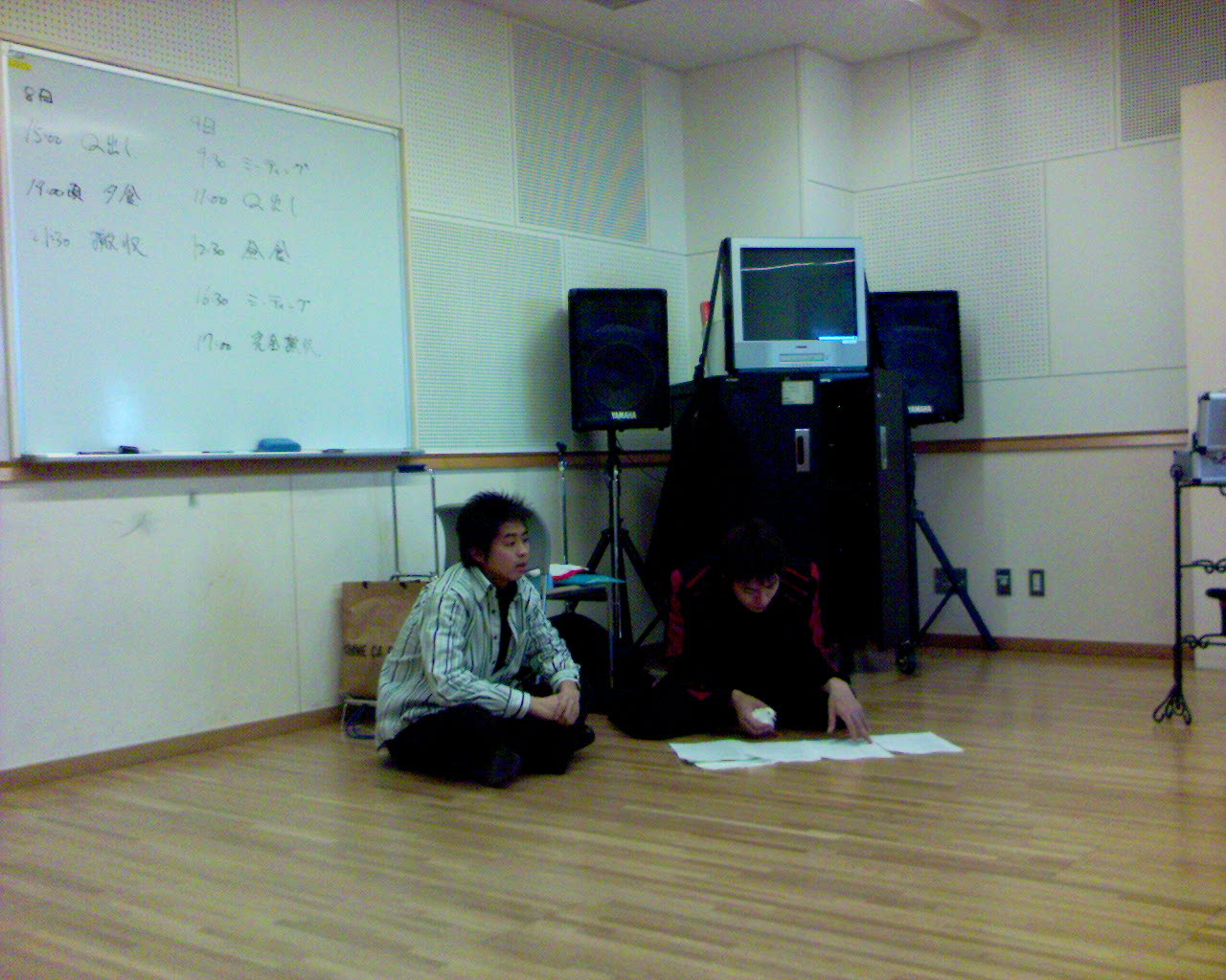 一日目、語るキャプテン